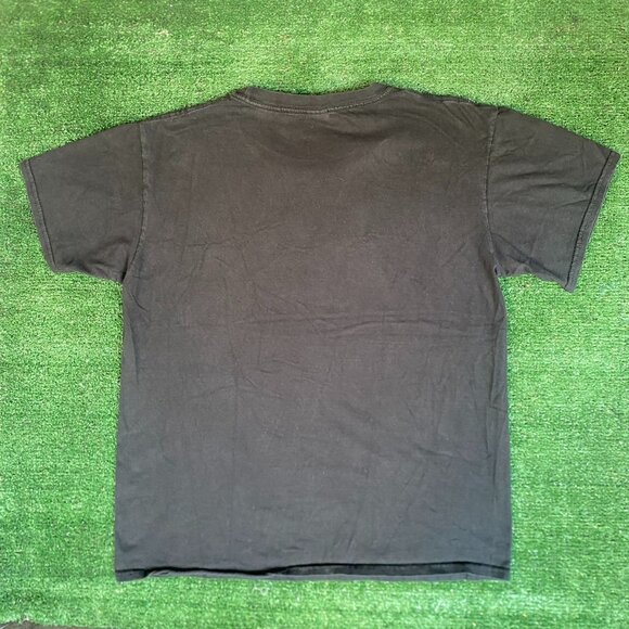 Gildan Black Short Sleeve Tee with Bold Yellow Design - Picture 5 of 5